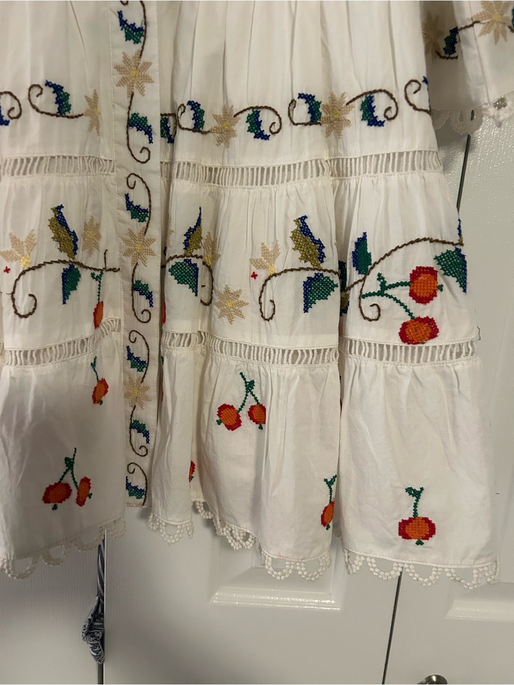 FARM Rio White Logo Tag Cotton Dress never worn - Picture 3 of 9